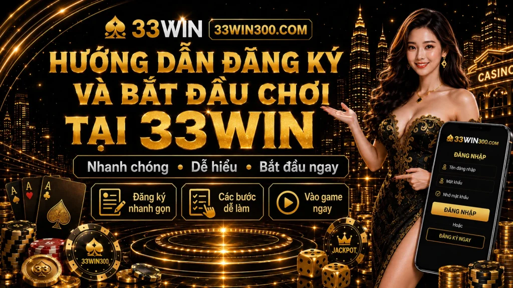 Hướng dẫn đăng ký và bắt đầu chơi tại 33WIN 