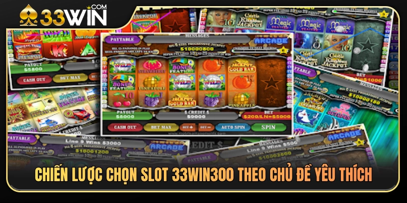 Cách chọn slot 33WIN đúng theo chủ đề mê 